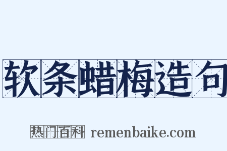 软条蜡梅造句是什么意思的图片
